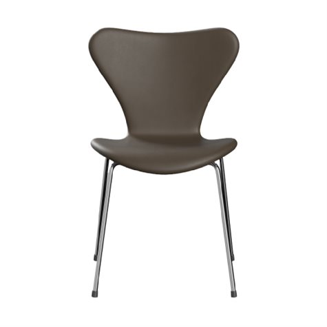 7\'er stol, fuldpolstret i Brown Essential læder (3107)